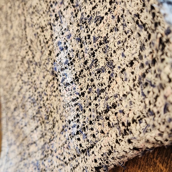 Ann Taylor Tweed Fringe A Line Pencil Skirt Multi Color Blue Pink Size 2P - Picture 12 of 12